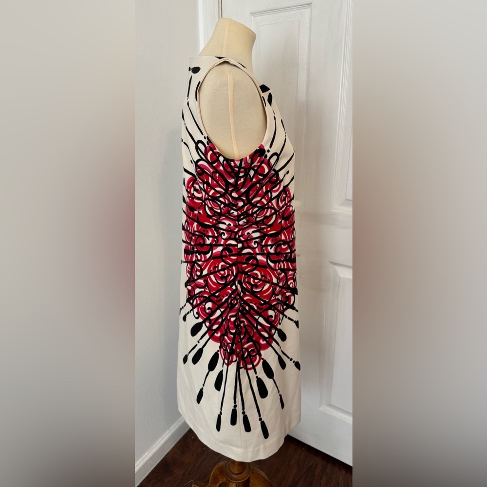 Lilly Pulitzer Taylor Dress Engineered Cameo White Floral Applique Sheath NWT Lg - Picture 4 of 11